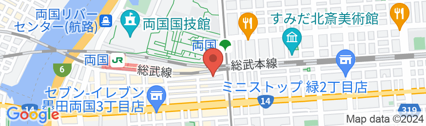 浅草・スカイツリーも近く*両国駅3分にある、綺麗なマンション/民泊【Vacation STAY提供】の地図