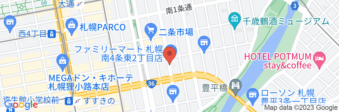 BUIE南3/民泊【Vacation STAY提供】の地図