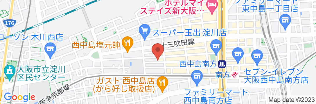 HITONOWA 新大阪/民泊【Vacation STAY提供】の地図
