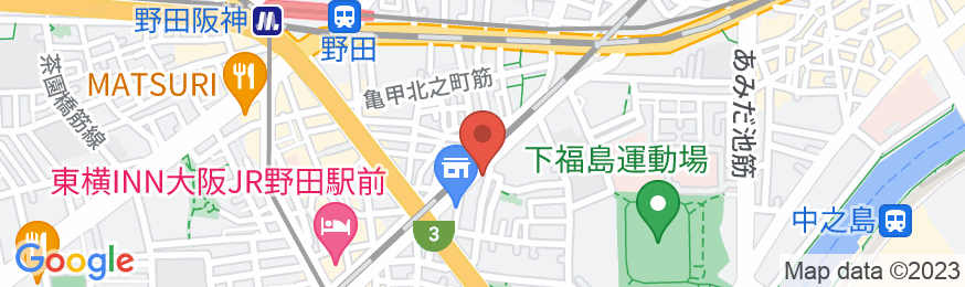 USJ6分 大阪駅4分 なんば8分 JR野田駅徒歩5分/民泊【Vacation STAY提供】の地図