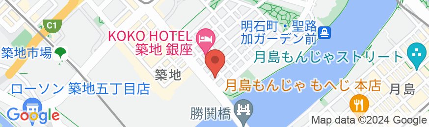 レジデンストーキョー築地/民泊【Vacation STAY提供】の地図