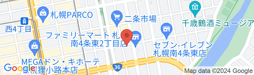 札幌中心部から徒歩圏内でアクセス抜群!!#18/民泊【Vacation STAY提供】の地図