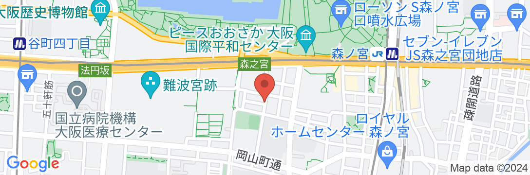 GUEST HOUSE Osaka Castle M and/民泊【Vacation STAY提供】の地図