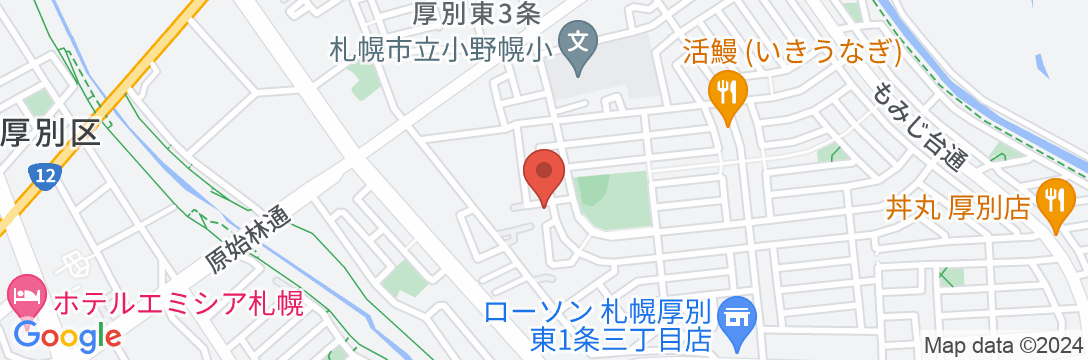 新札幌ゲストハウス/民泊【Vacation STAY提供】の地図