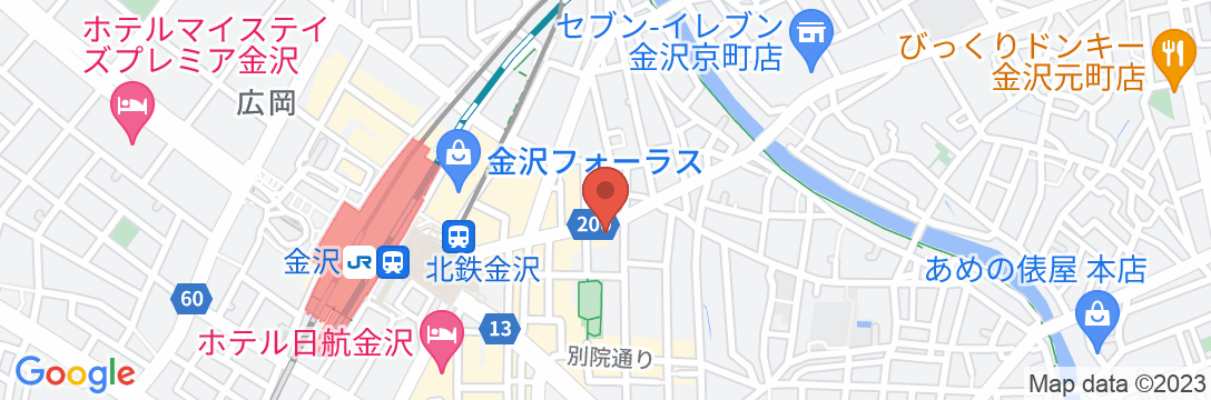 ホテルマイステイズ金沢キャッスルの地図