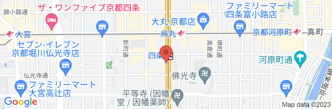 からすま京都ホテルの地図