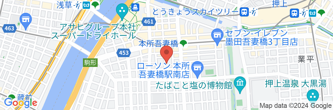 AsakusaSkyStay/ 浅草及びスカイツリー徒歩10分【Vacation STAY提供】の地図