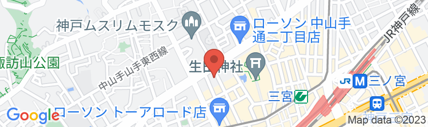 ロータリーマンション中山手/民泊【Vacation STAY提供】の地図