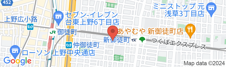 上野御徒町 u-home/民泊【Vacation STAY提供】の地図