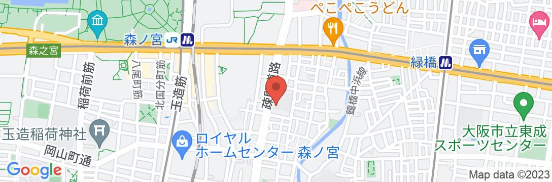 ゲストハウス中道/民泊【Vacation STAY提供】の地図