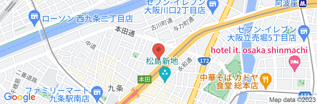 イルソーレ九条ゲストハウス/民泊【Vacation STAY提供】の地図