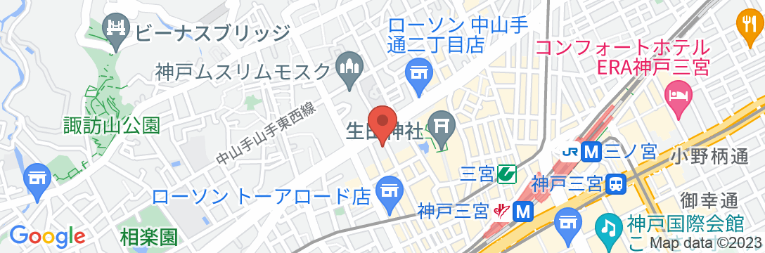 旅の間 三宮/民泊【Vacation STAY提供】の地図