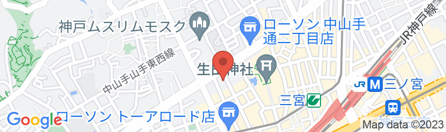 旅の間・三宮/民泊【Vacation STAY提供】の地図