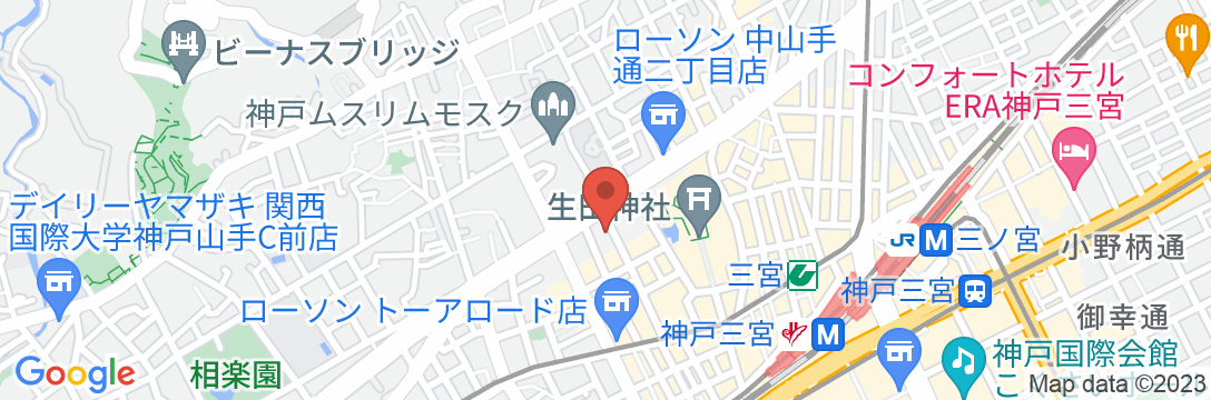 旅の間・三宮/民泊【Vacation STAY提供】の地図