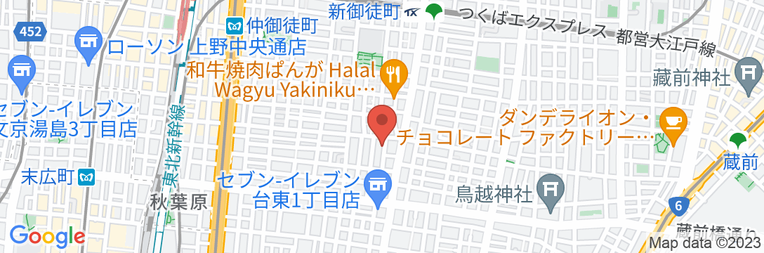 Laffitte Okachimachi/民泊【Vacation STAY提供】の地図