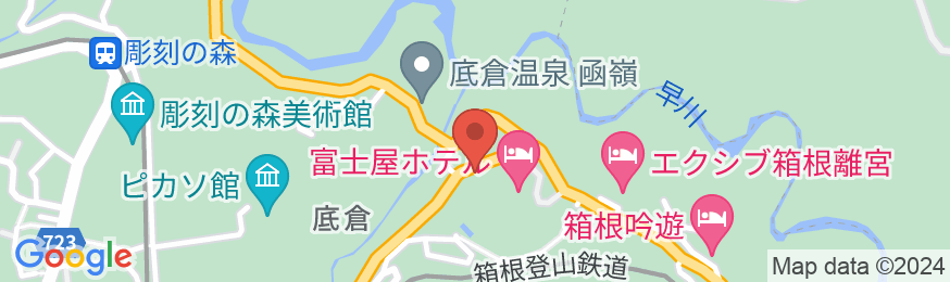 ゲストヴィラ箱根宮ノ下の地図