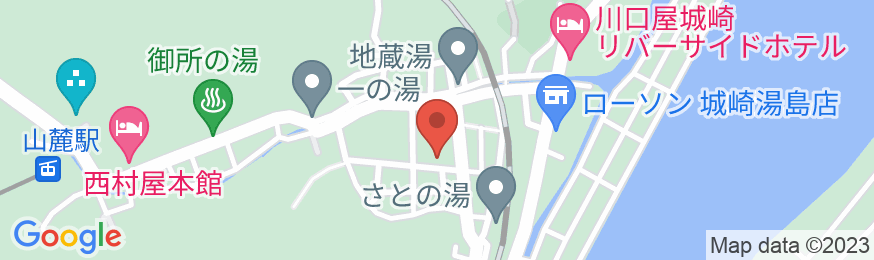 城崎温泉 きのさきの宿 緑風閣の地図