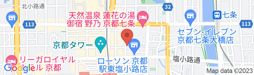 アパホテル〈京都駅東〉(全室禁煙)の地図