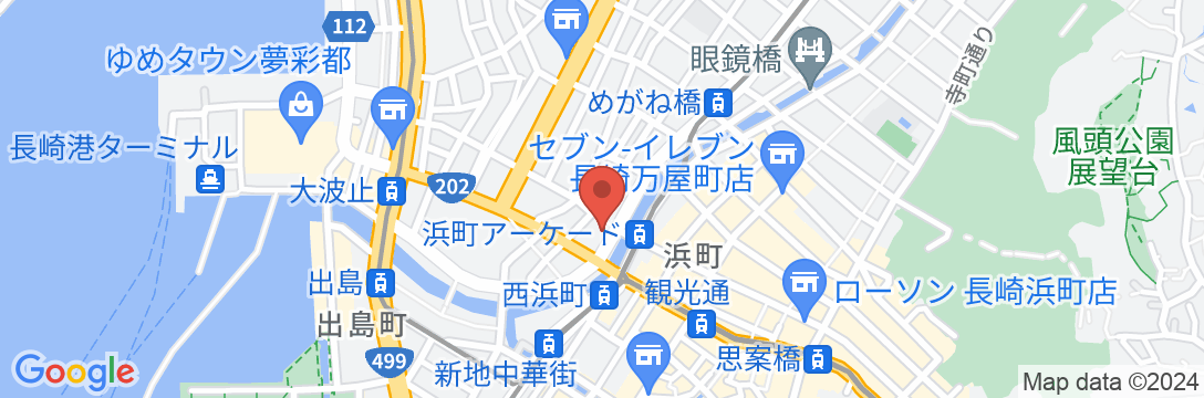 hotel H2 ホテルエイチツー長崎の地図