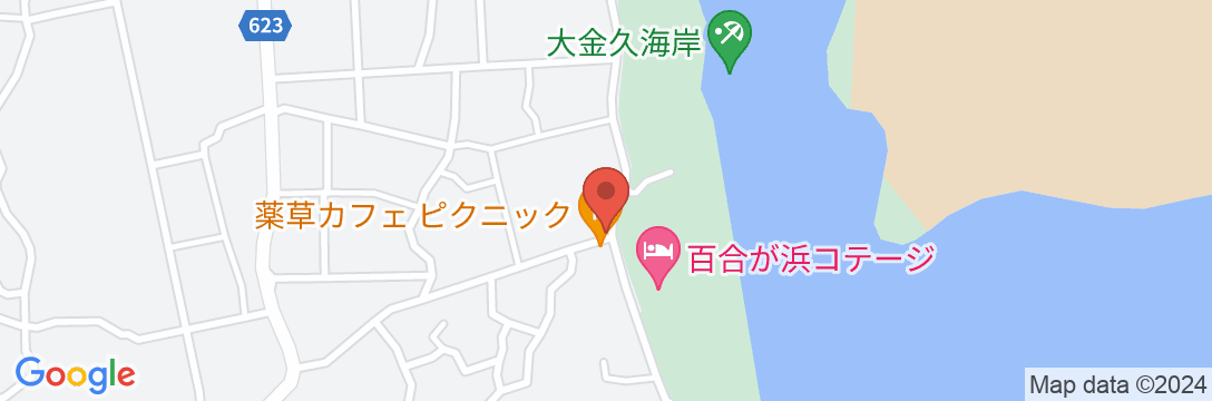 百合ヶ浜ビーチハウス<与論島>の地図