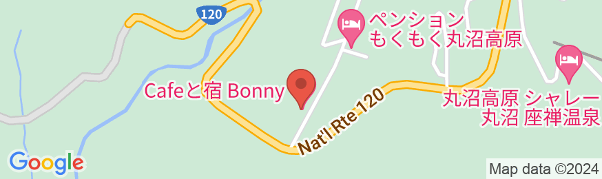 Cafeと宿 Bonnyの地図
