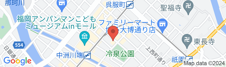 ホテルビスタ福岡【中洲川端】の地図