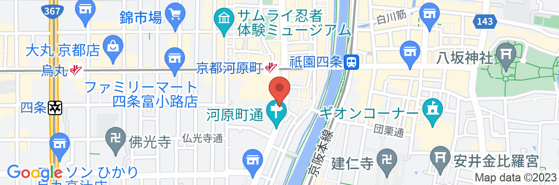 GOOD NATURE HOTEL KYOTO(グッド ネイチャー ホテル キョウト)の地図