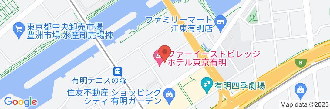 ファーイーストビレッジホテル東京有明の地図