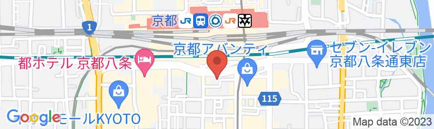 三交イン京都八条口〈雅〉〜四季乃湯〜の地図