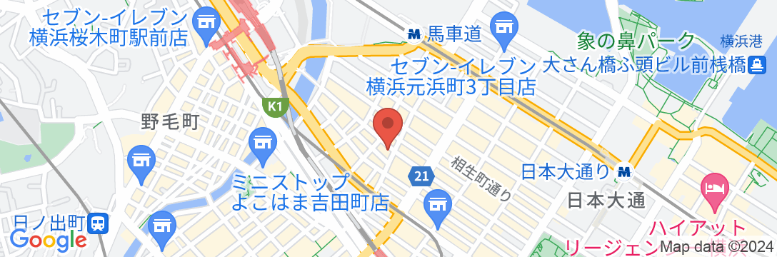 リッチモンドホテル横浜馬車道の地図