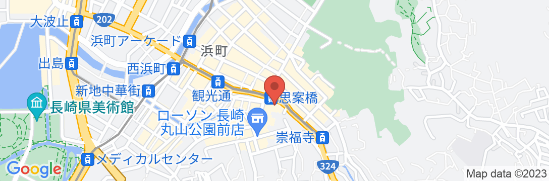 The Stay Central Nagasakiの地図