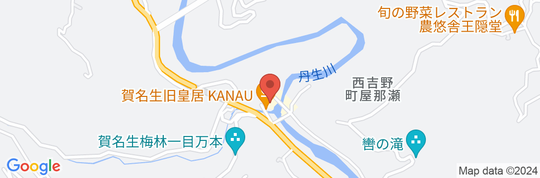 賀名生旧皇居 KANAUの地図