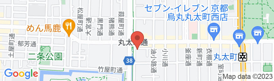 ファーストキャビン京都二条城の地図