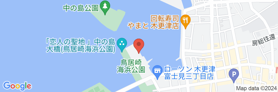 ファミリーロッジ旅籠屋・木更津港店の地図