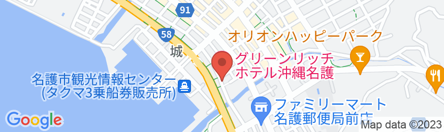 グリーンリッチホテル沖縄名護 人工温泉・二股湯の華の地図