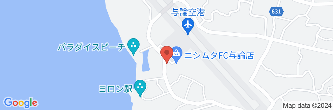 サンセットビーチマリブ 前田旅館<与論島>の地図