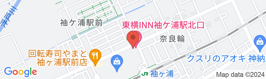 東横INN袖ケ浦駅北口の地図