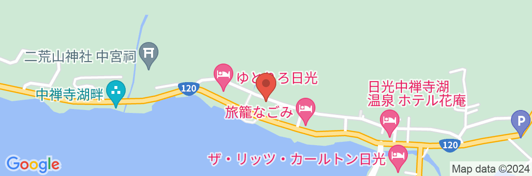 奥日光ゲストハウスJUNの地図