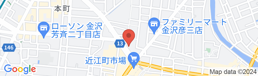 FORZA ホテルフォルツァ金沢の地図