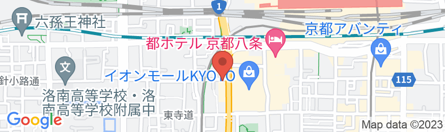 ホテルテトラ京都駅前の地図
