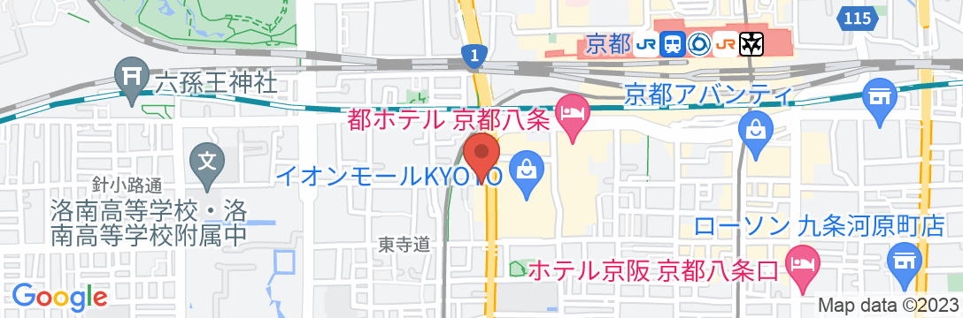 ホテルテトラ京都駅前の地図