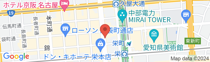 アパホテル〈名古屋栄駅前〉EXCELLENTの地図