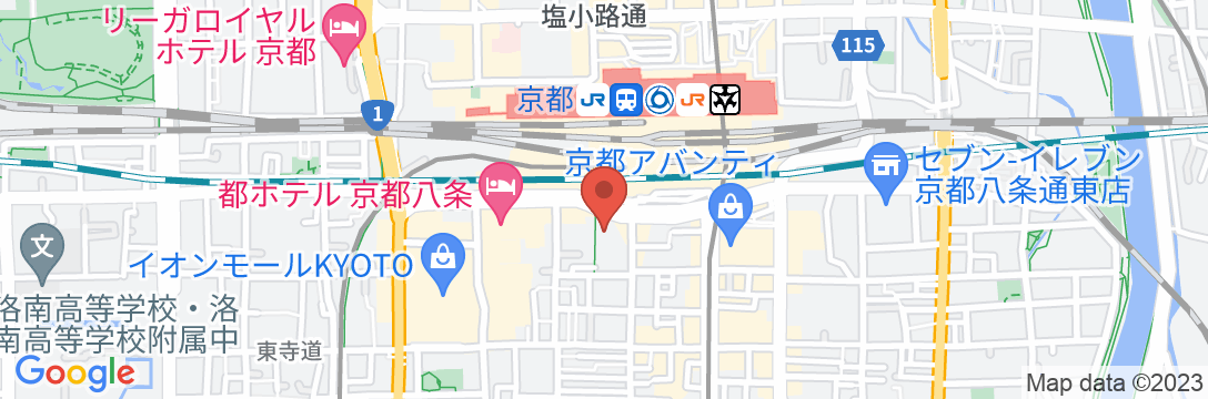 ホテル京阪 京都駅南の地図