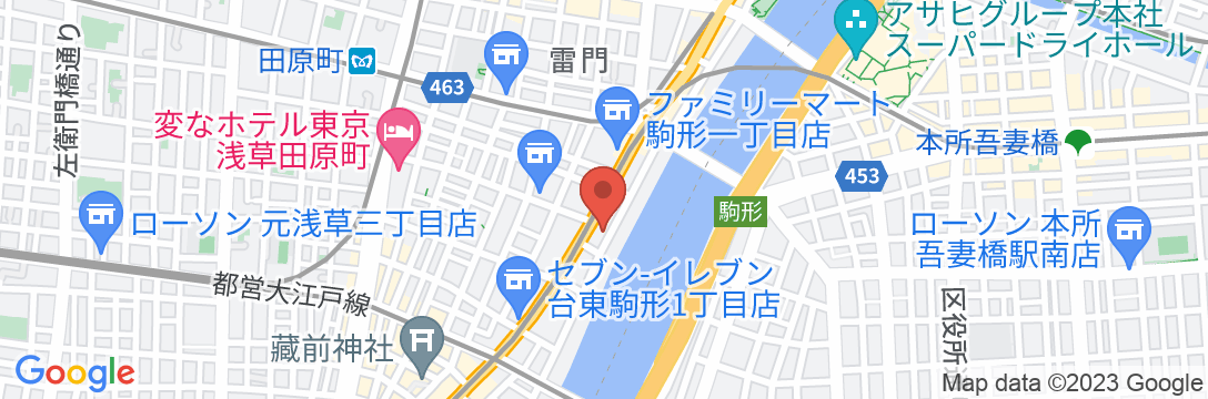 ホテルリブマックス浅草駅前の地図