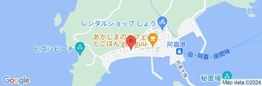 ブルースイーツ・ハナムロ<阿嘉島>の地図