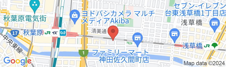 楽途ホテル秋葉原駅前店の地図
