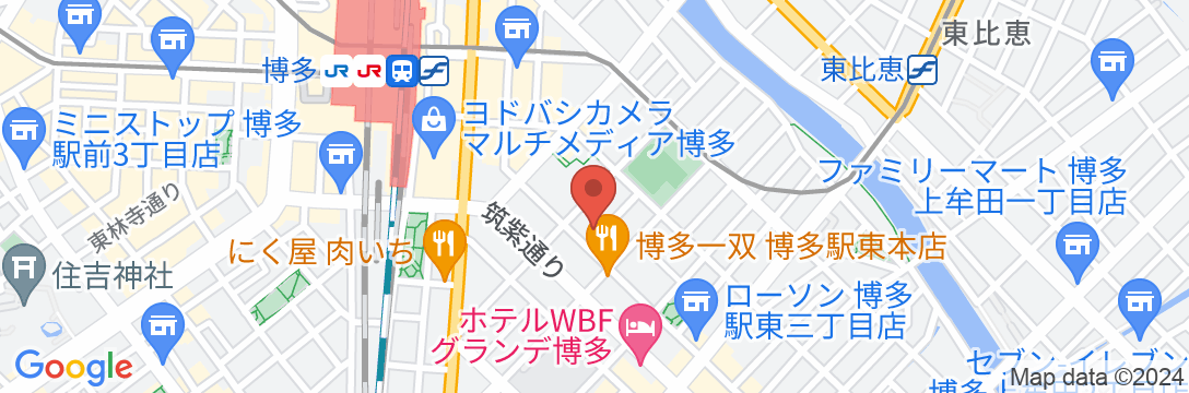 クインテッサホテル福岡博多 Relax&Sleepの地図
