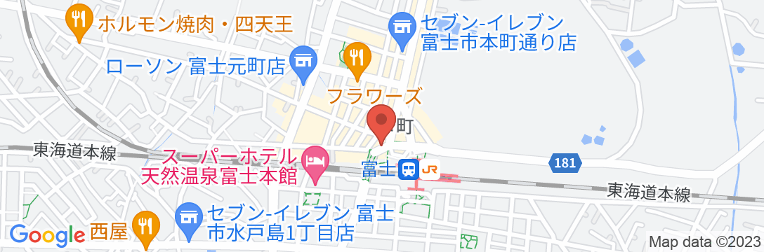 富士グリーンホテルの地図