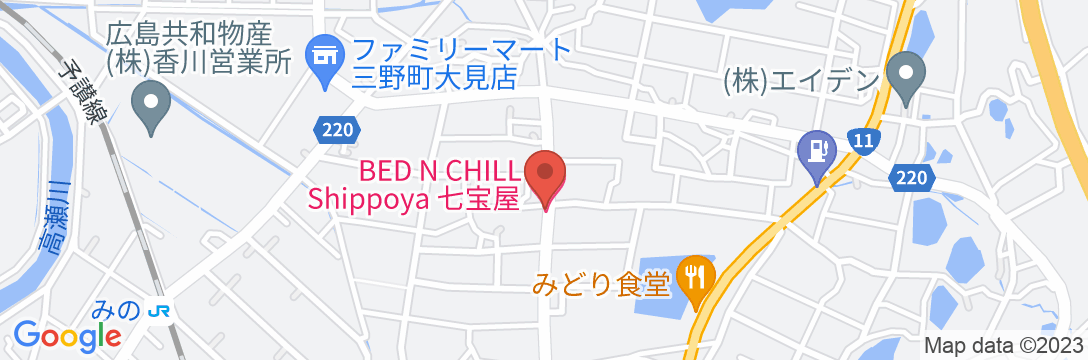 BED N CHILL 七宝屋の地図