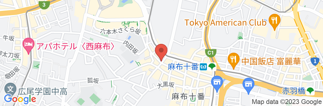 ザ・ライブリー東京麻布十番(THE LIVELY 東京麻布十番)の地図